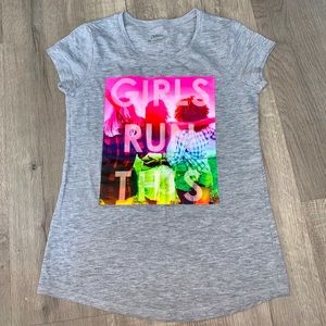 Justice “Girls Run This “ T Shirt in New Co…